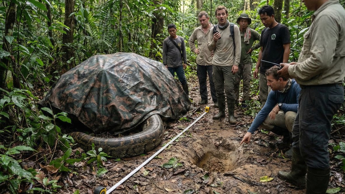 7,22 metri: questo pitone è il serpente selvatico più lungo del mondo